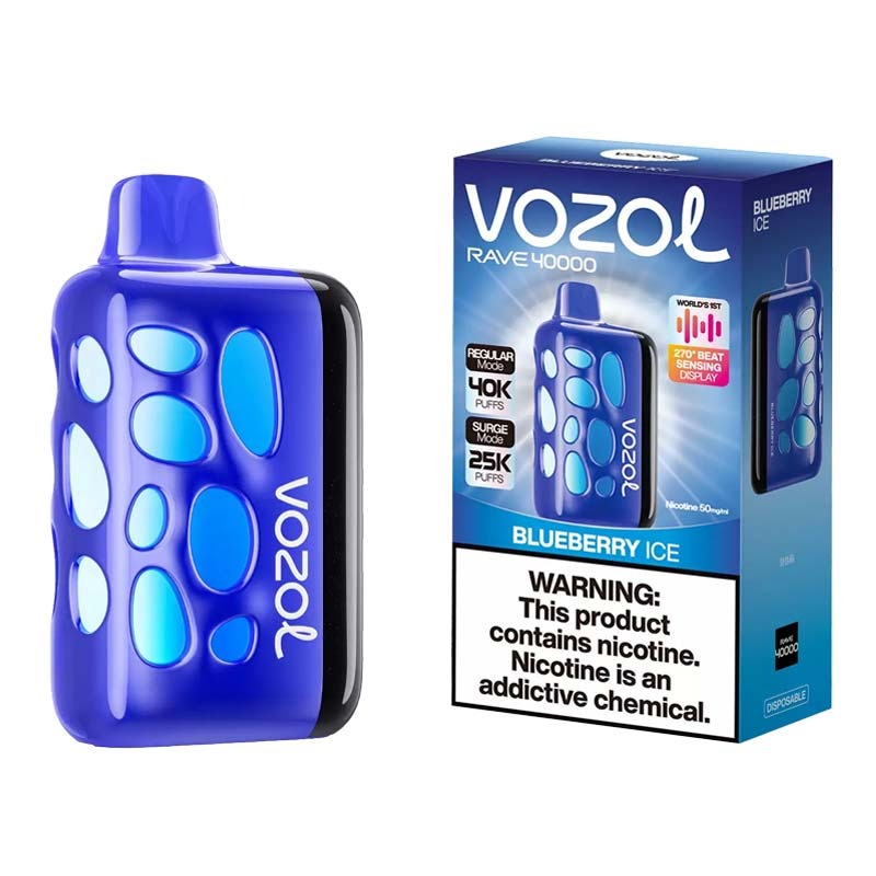 VOZOL RAVE 40000 - Blaubeere Ice