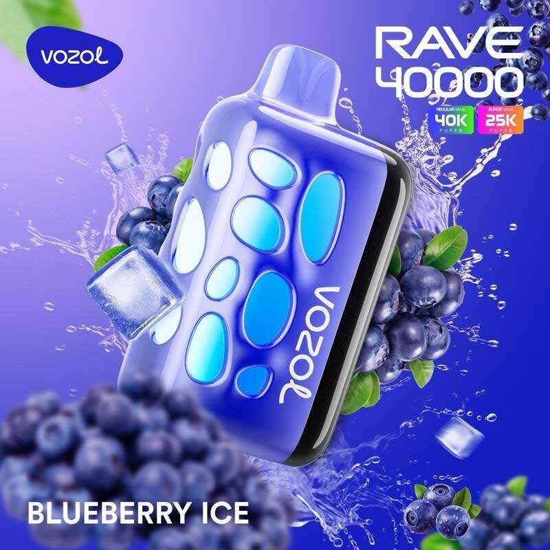 VOZOL RAVE 40000 - Blaubeere Ice