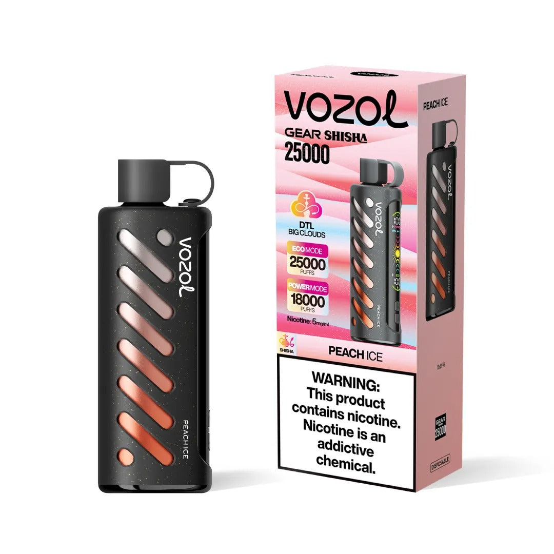 VOZOL GEAR SHISHA 25.000 - Pfirsich Ice