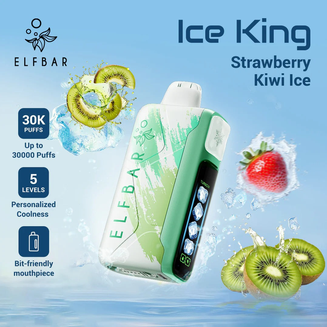 ELFBAR ICE KING 30000 - Erdbeere Kiwi Ice