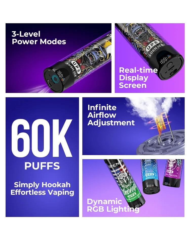 UPENDS UP8 – 60000 Züge, 10 Aromen