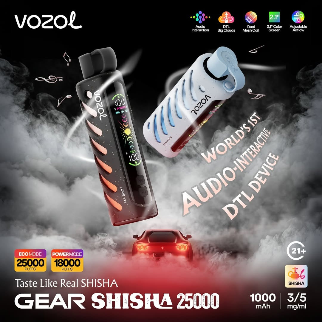 VOZOL GEAR SHISHA 25.000 Züge