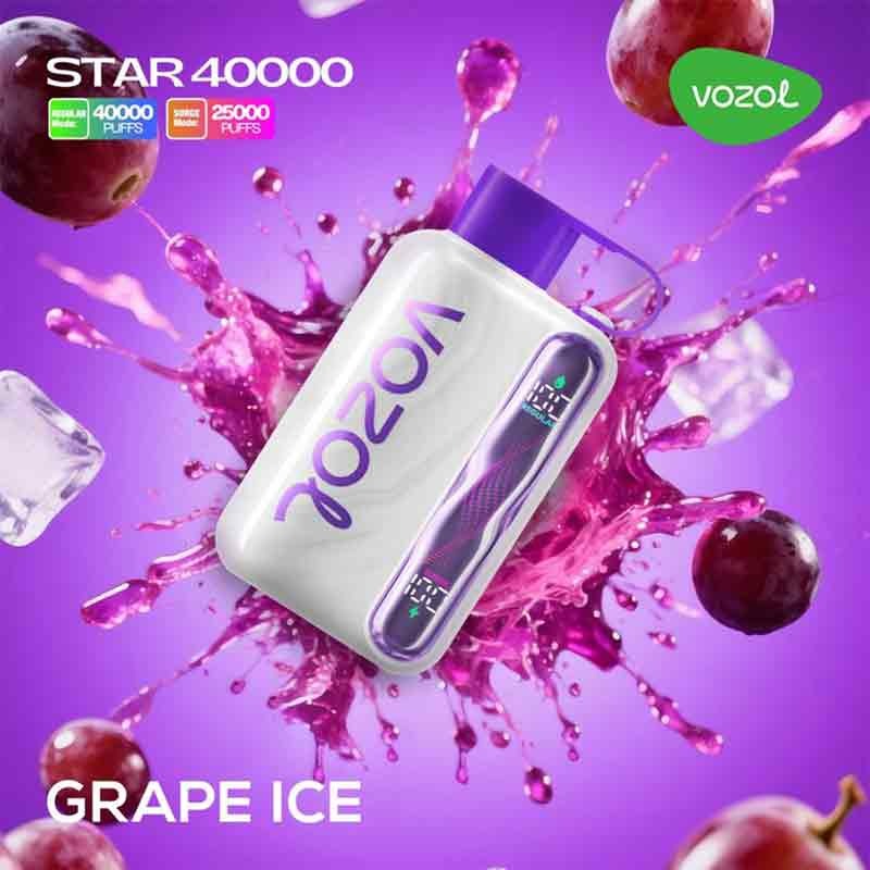 VOZOL STAR 40000 - Traube Ice